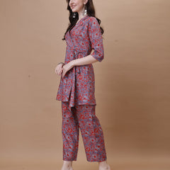 Straight American Crepe Co-Ord Set