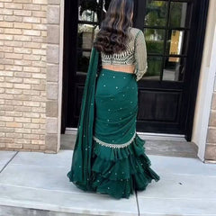 Ready-to-Wear Embroidered Blouse Saree