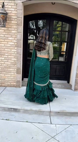 Ready-to-Wear Embroidered Blouse Saree