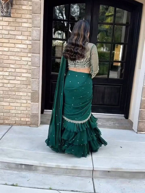 Ready-to-Wear Embroidered Blouse Saree