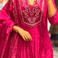 Anarkali Kurta Dresses with Malmal Dupatta