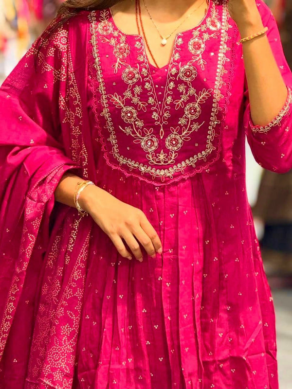Anarkali Kurta Dresses with Malmal Dupatta