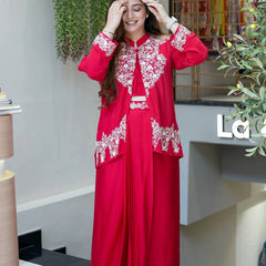 Embroidery Work 3-Piece Indo Western