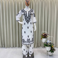 Embroidered Kurta Plazzo Co-Ord Sets