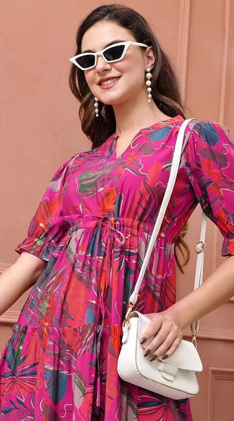 Beautiful Printed maxi Gown
