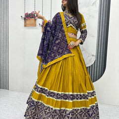 Real Mirror Work Lehenga Choli