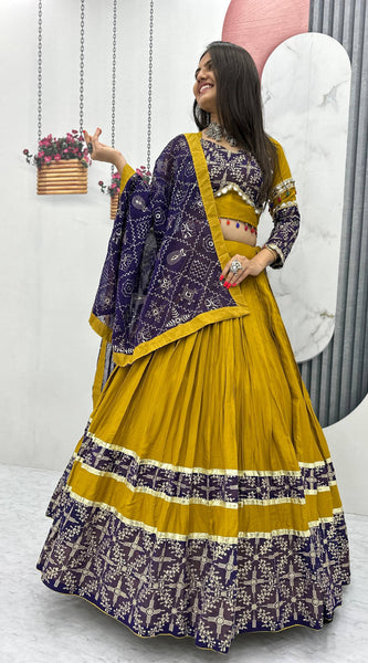 Real Mirror Work Lehenga Choli