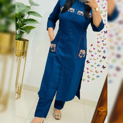 Office Wear Embroidery  Co-Ord Sets