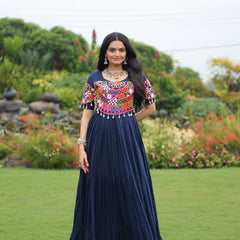 Premium Rayon with Kutchi Work Lehenga