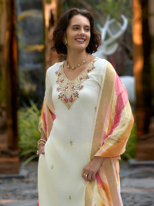 Embroidered Vatican Silk Dresses