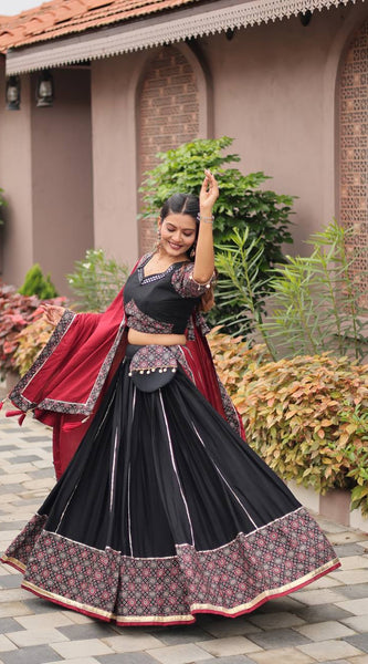 Ajrakh Print Lehenga