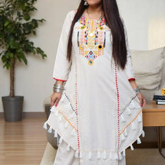 Embroidered Khadi Co-ord Sets
