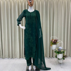 Georgette Embroidered Dresses
