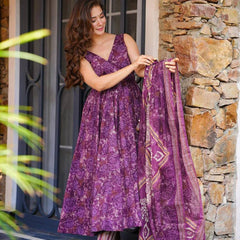 Flame Anarkali Lehenga