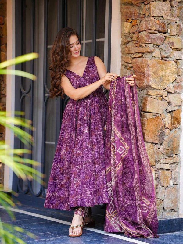 Flame Anarkali Lehenga