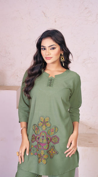 Heavy Rayon Embroidery Co-Ord Sets