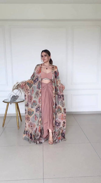 Fiona Silk Koti Indo Western