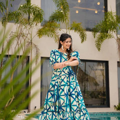 Digital Print Designer Gown