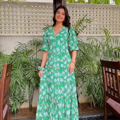 Digital Print Designer Gown