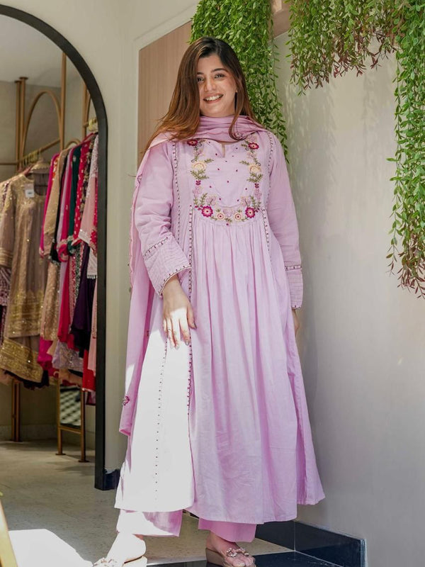 Silk Dresses with Embroidery
