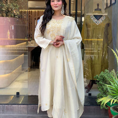 Coding Work Embroidered Sharara Dressses