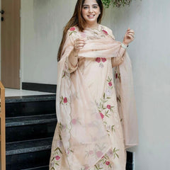 Chanderi Silk Embroidered Dresses