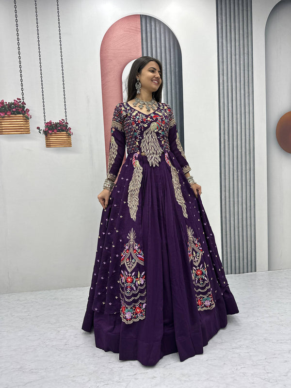 Vichitra Crop Top with Shrug Lehenga