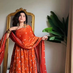 Boutique-Style Silk Anarkali Lehenga