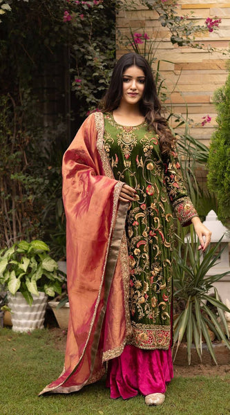 New Launch Velvet Embroidery dresses