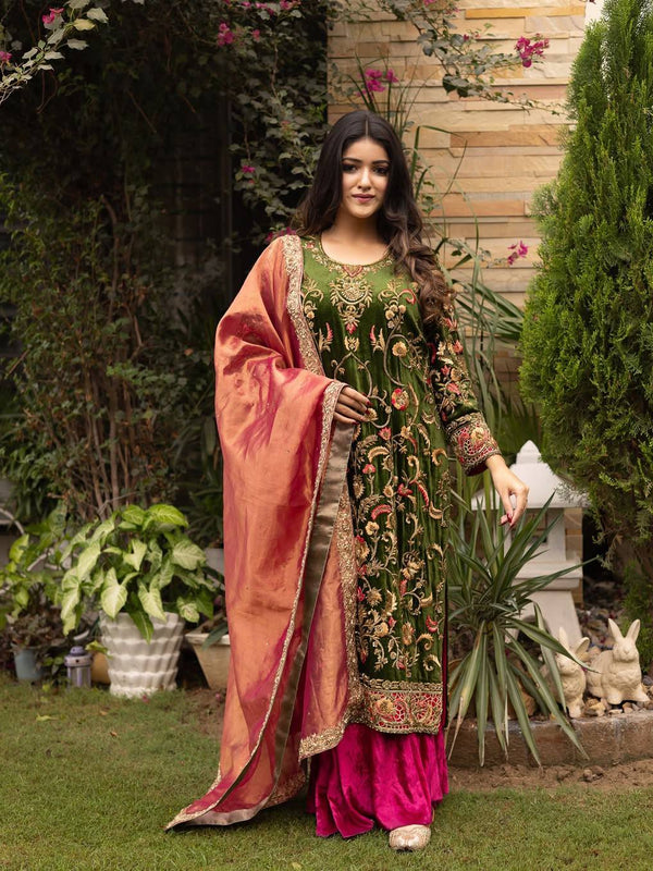 New Launch Velvet Embroidery dresses