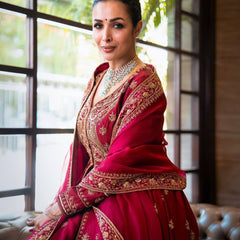 Designer Chinon Silk Lehenga