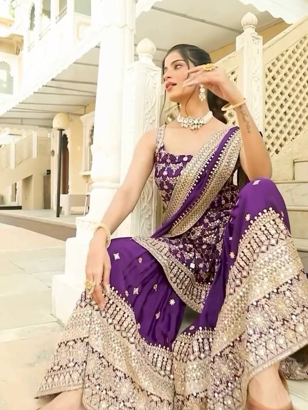 Premium Faux Georgette Indo Western