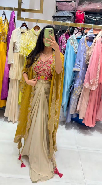 Stylish Three-Piece Indo western