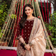 Designer Velvet Top & Plazzo DRESSES