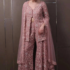 Stylish Embroidered Plazzo Indo Western