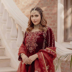 Velvet Designer Kurta Salwaar  Dresses