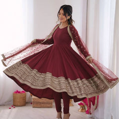 Festive Ready Anarkali Lehenga