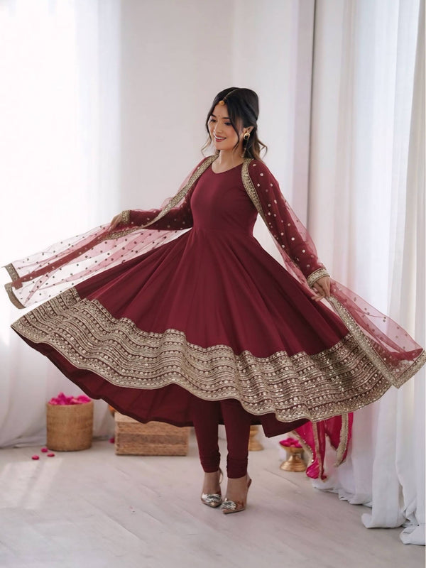 Festive Ready Anarkali Lehenga