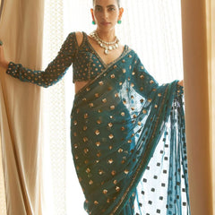 Heavy Sequins Party Saree