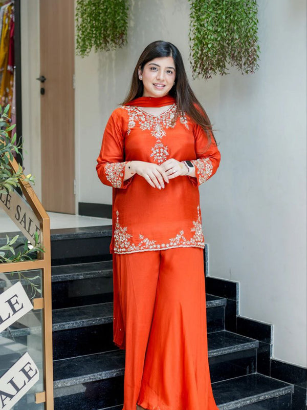 Luxury Mul Chanderi Festive Indo Western