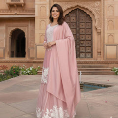 Designer Top with Sarara Indo Western