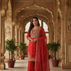 Wedding Wear Fendy Plazzo Indo Western