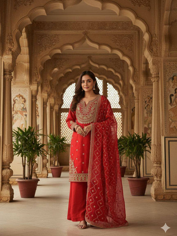 Wedding Wear Fendy Plazzo Indo Western