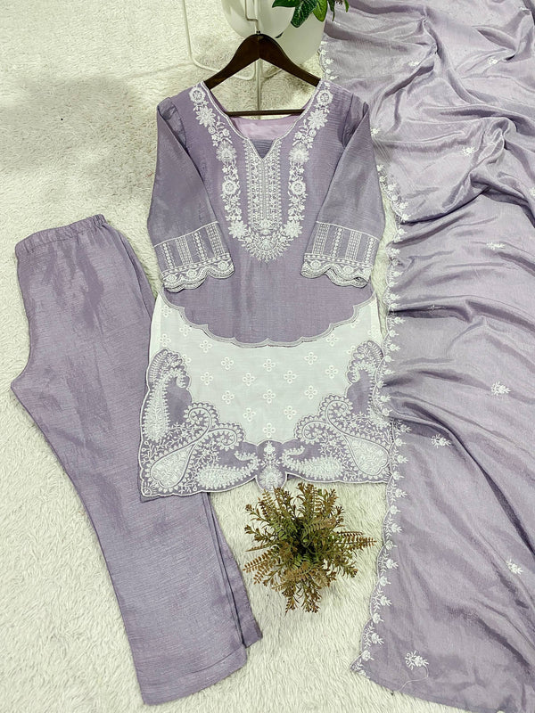 Shimmer Grace Embroidered Set