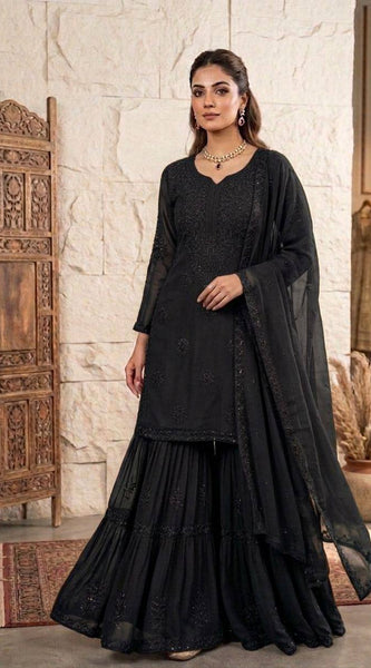 Sequence Work Sharara Indo Western