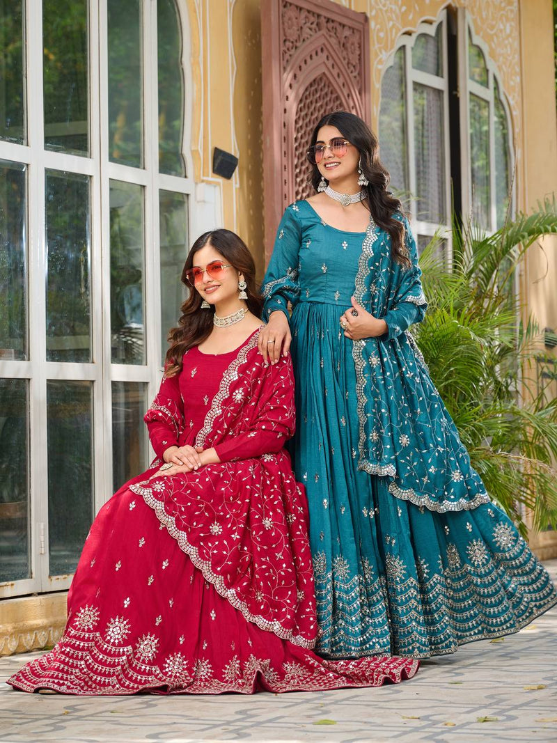 Adorable Vichitra Silk Lehenga