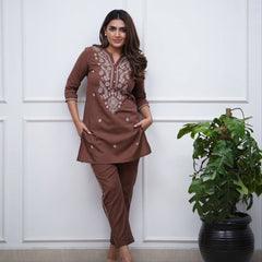 Special Trending Embroidery Work Co-Ord Sets