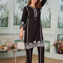 Trending Embroidered Running Co-ord Sets