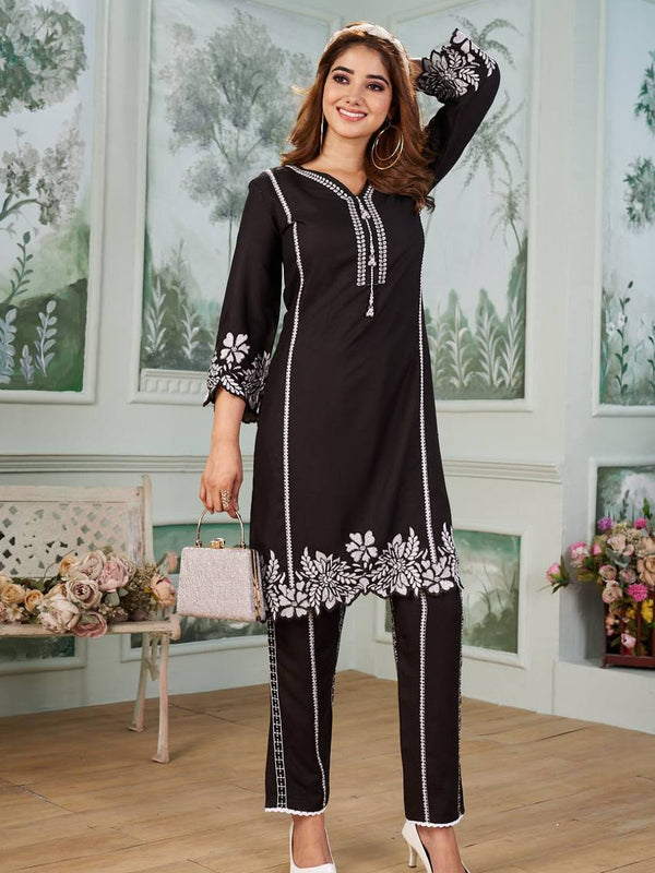 Trending Embroidered Running Co-ord Sets