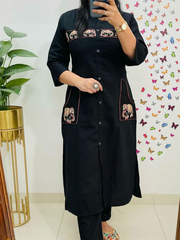 Office Wear Embroidery  Co-Ord Sets